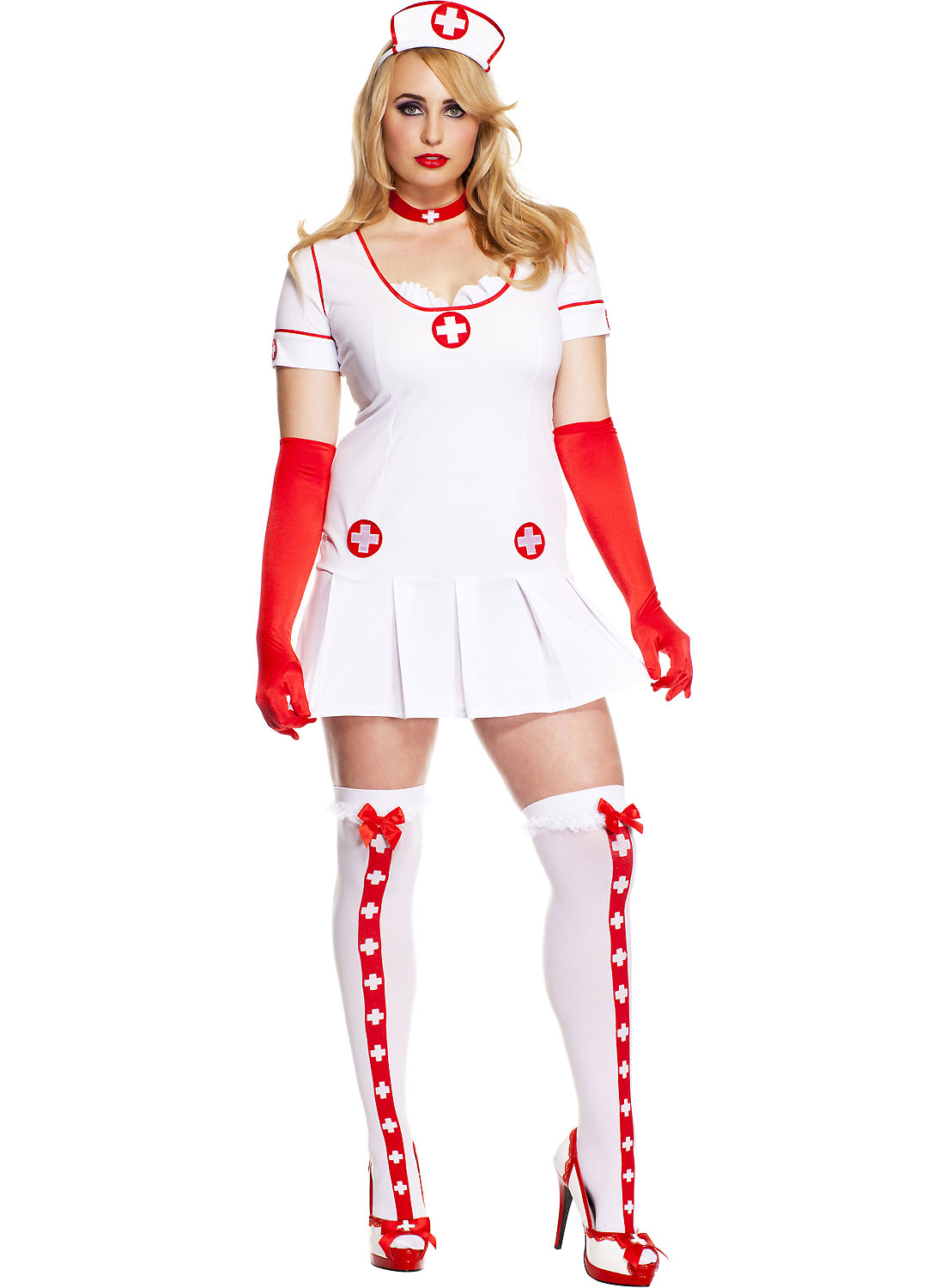 Adult Naughty Nurse Plus Costume | The Costume