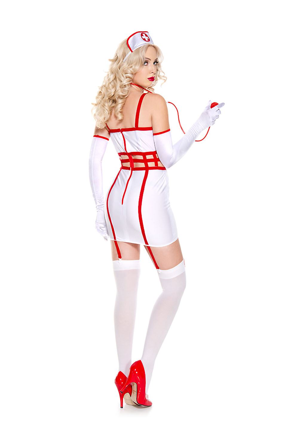 Adult Caged Nurse Woman Costume $42.99 The Costume Land.