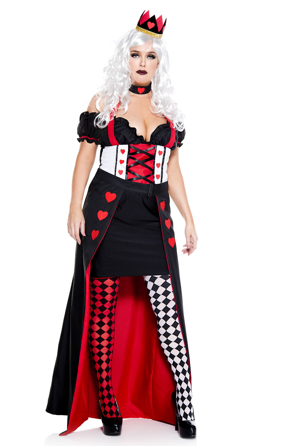 Adult Plus Enchanting Royal Heart Queen Woman Costume | $56.99 | The Costume Land