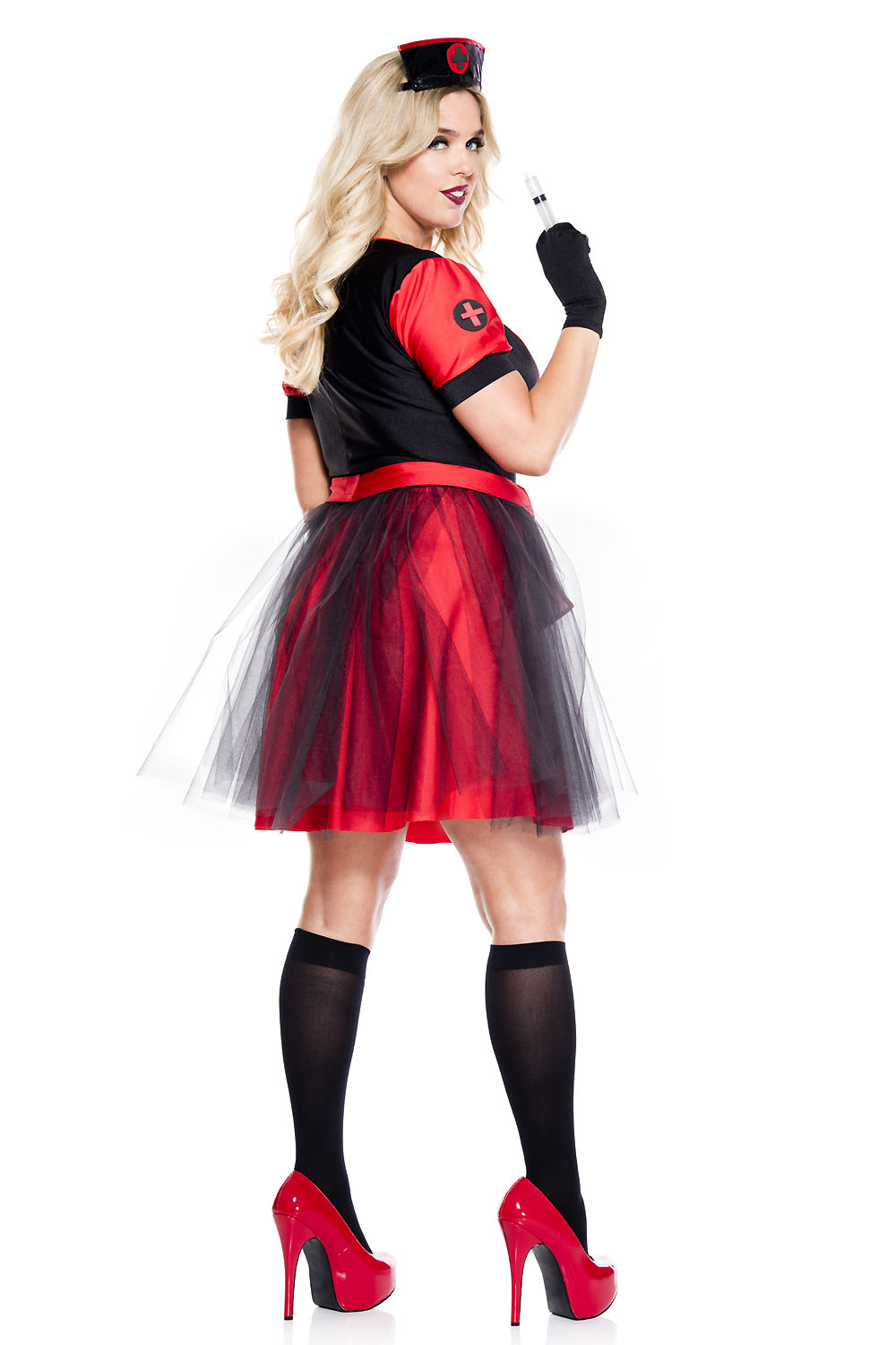 Adult Plus Size Night Nurse Woman Costume 40.99 The Costume Land