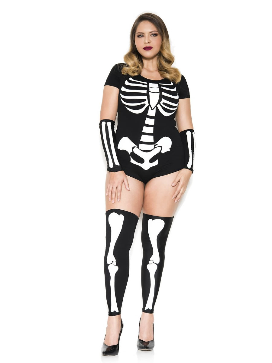Adult Skeleton Sultry Plus Size Woman Costume | $42.99 | The Costume Land