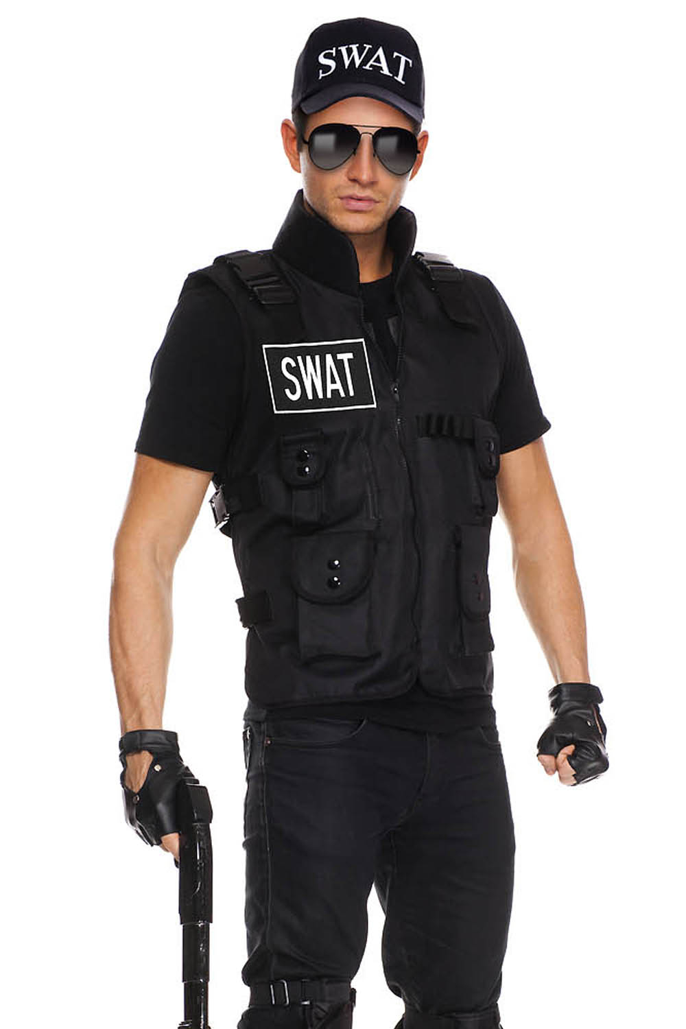 Adult SWAT Officer Men Costume Accessories Set 64.99 The Costume Land