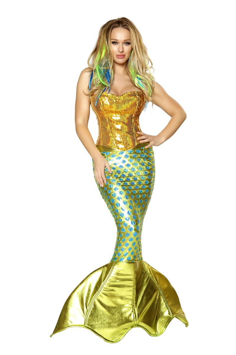Adult Siren Of The Sea Deluxe Mermaid Woman Costume | $229.99 | The ...