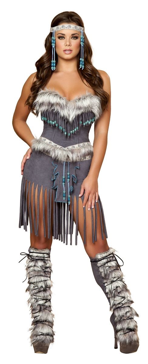adult Indian costume leather