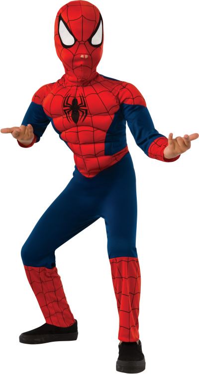 Kids Spiderman Boys Muscle Deluxe Costume | $28.99 | The Costume Land