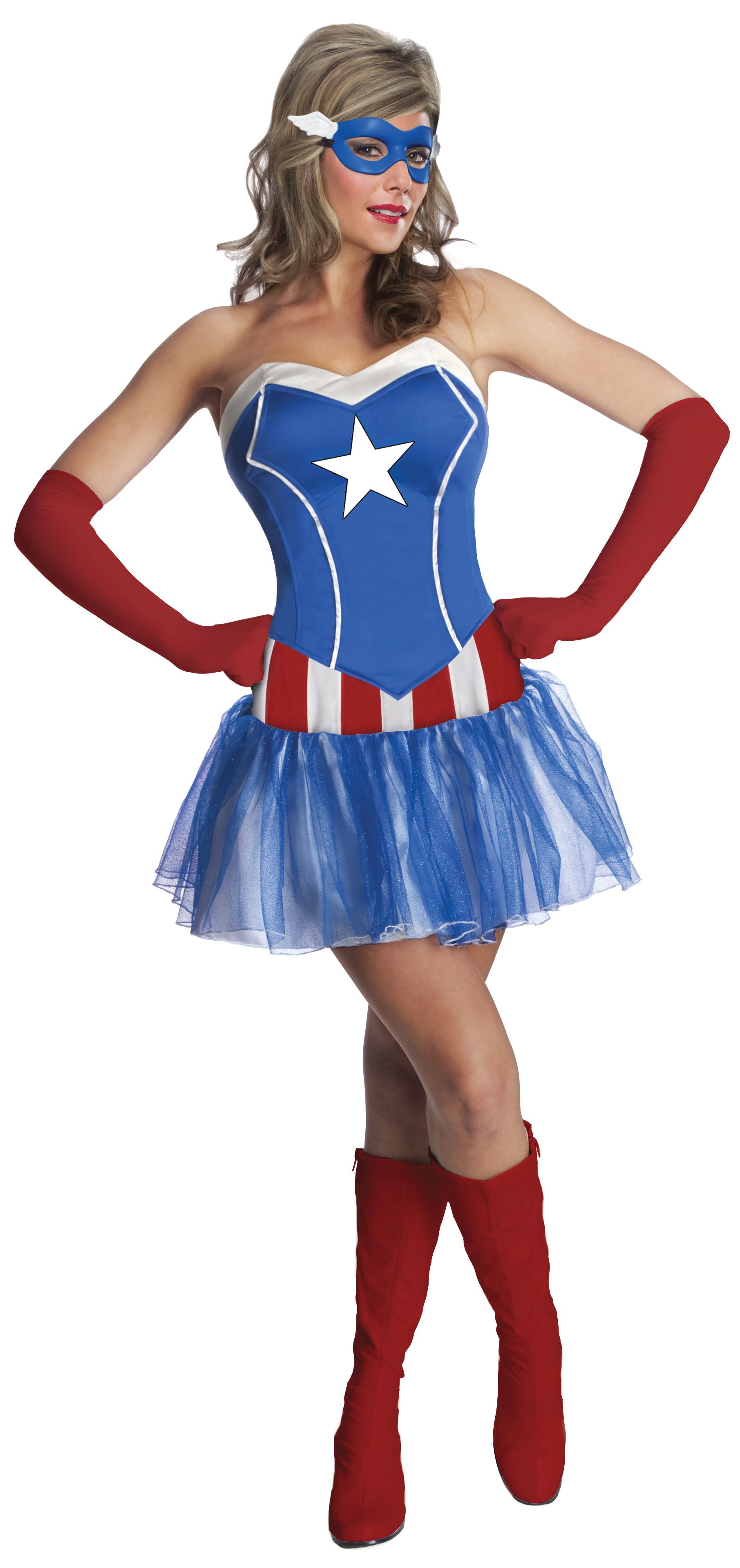 Adult Captain America Dream Women Costume 4099 The Costume Land