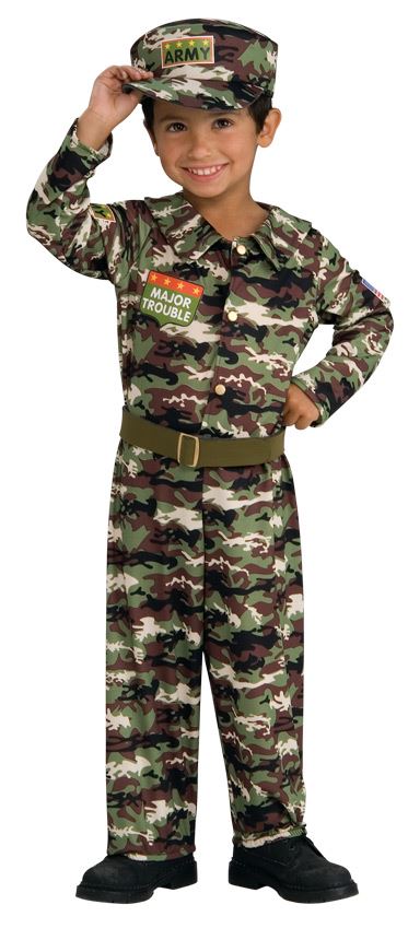 Arctic Camo Soldier Costume Children's Army Commando
